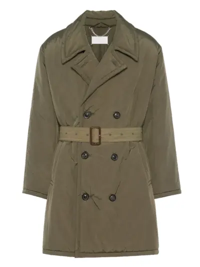 Maison Margiela Belted double-breasted coat - Green