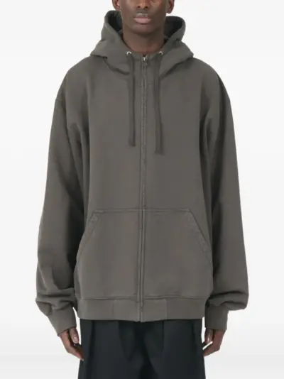 Maison Margiela Numbers-motif hooded jacket - Grey
