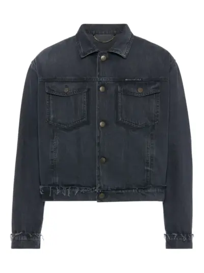 Maison Margiela buttoned frayed jacket - Grey