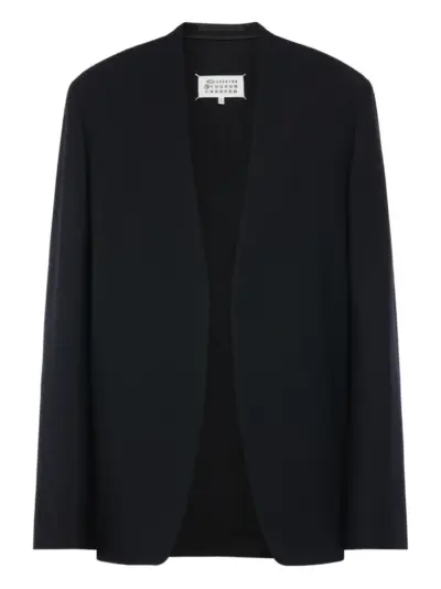 Maison Margiela four-stitch open-front blazer - Black