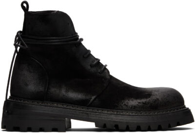 Marsèll Black Carrucola Combat Boots