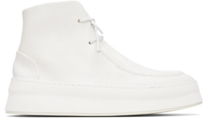 Marsèll White Cassapana Boots
