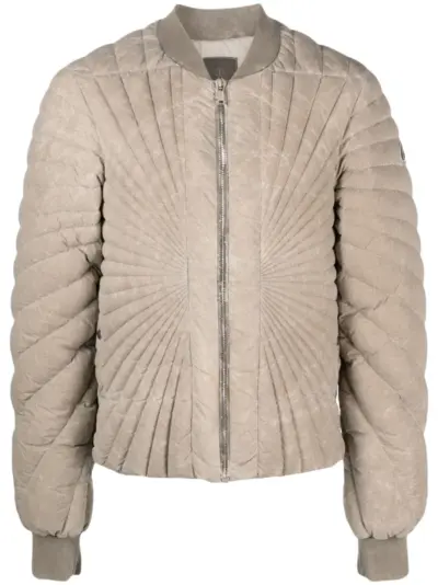 Moncler + Rick Owens Radiance Flight padded bomber jacket - Neutrals