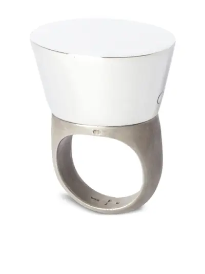 Parts of Four Geo sterling-silver ring