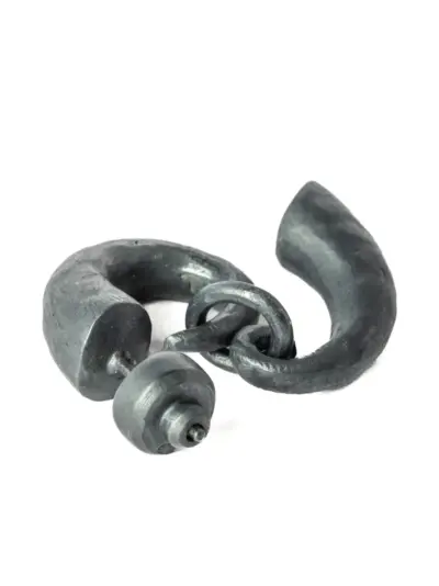 Parts of Four Little Horn Pendant earring - Black