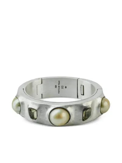 Parts of Four Sistema pearl-embellishment bracelet - Silver
