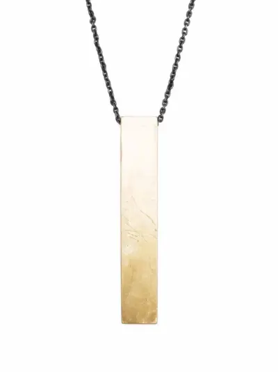 Parts of Four Wedge pendant necklace - Gold