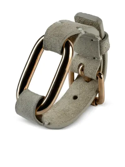 Parts of Four sterling silver Link Gauntlet square-detail bracelet - Neutrals