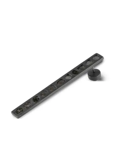 Parts of Four sterling-silver Plate diamond earring - Grey