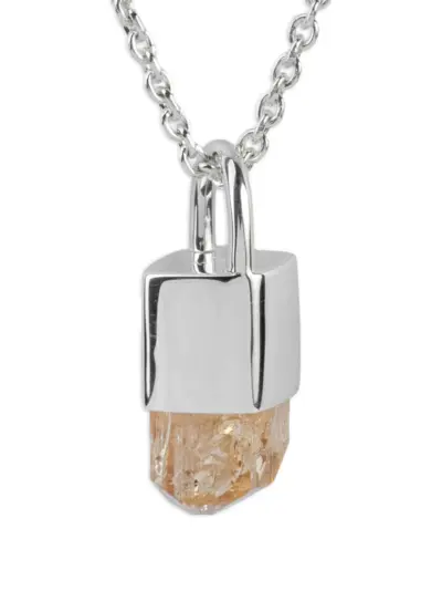 Parts of Four sterling silver Talisman imperial topaz necklace
