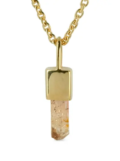 Parts of Four sterling silver Talisman imperial topaz necklace - Gold