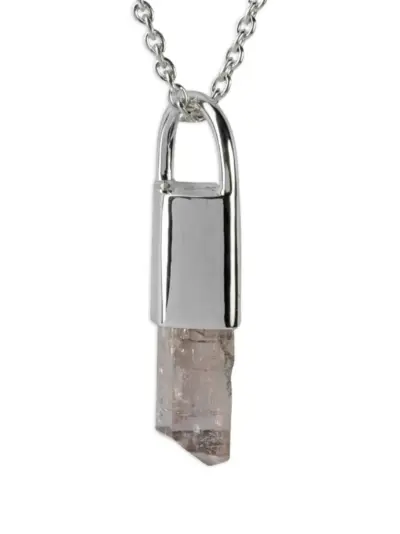 Parts of Four talisman precious metals necklace - Silver