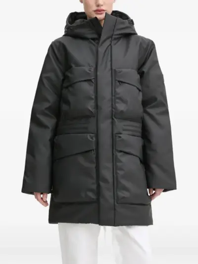 Rains Askim hooded coat - Black