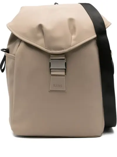 Rains buckle-fastening roll-top backpack - Neutrals