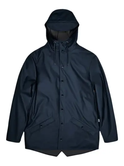 Rains hooded pocket rain jacket - Blue