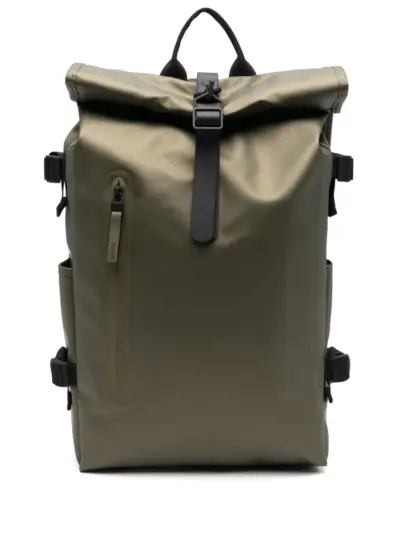 Rains large Rolltop Rucksack backpack - Green