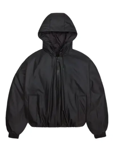 Rains zipped hooded jacket - Black