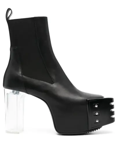 Rick Owens 120mm Grilled Kiss 45 boots - Black