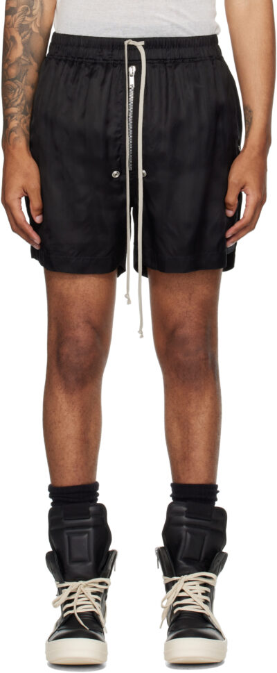 Rick Owens Black Concordians Bela Boxers Shorts