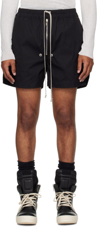 Rick Owens Black Concordians Bela Boxers Shorts