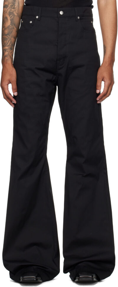 Rick Owens Black Concordians Bolan Bootcut Trousers