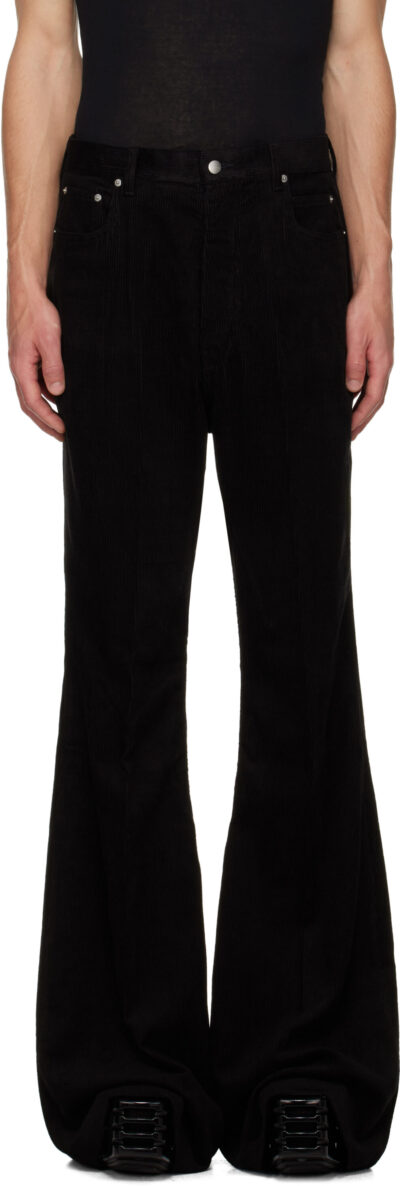 Rick Owens Black Concordians Bolan Bootcut Trousers