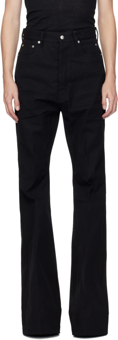 Rick Owens Black Concordians Bolan Jeans