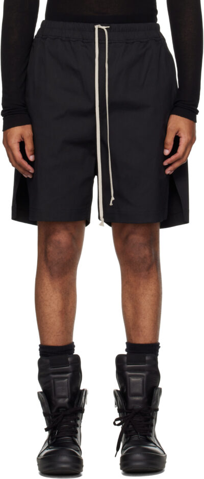 Rick Owens Black Concordians Boxers Shorts