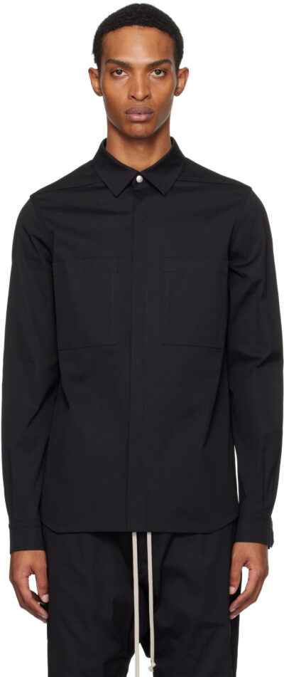 Rick Owens Black Concordians Outer Shirt