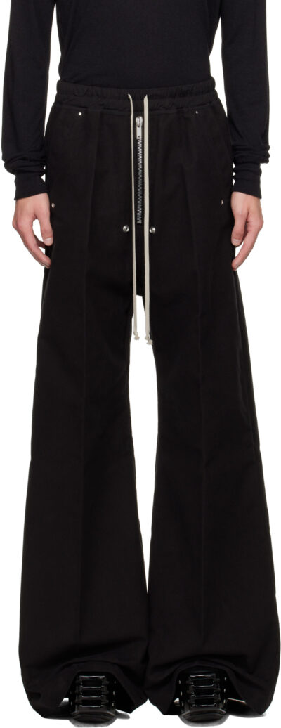 Rick Owens Black Concordians Wide Bela Trousers