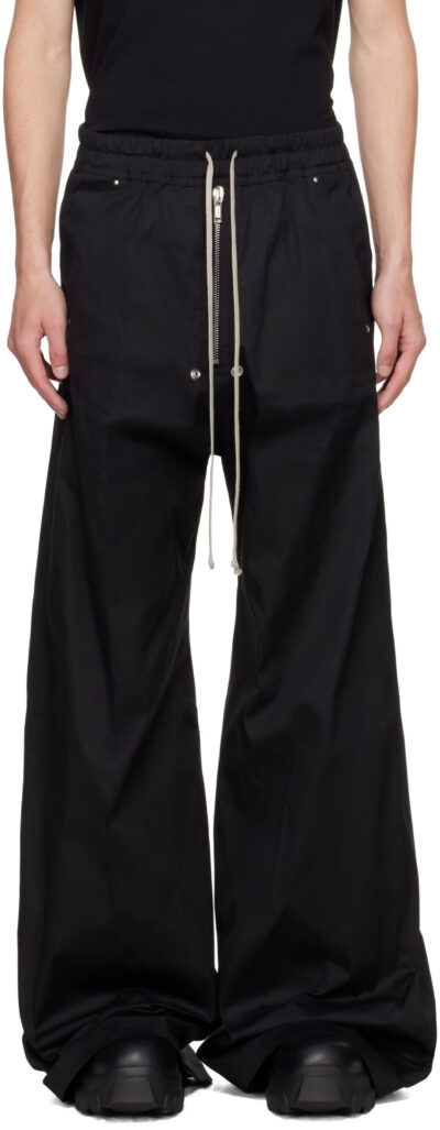 Rick Owens Black Concordians Wide Bela Trousers