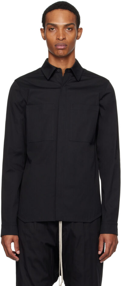 Rick Owens Black Concordians Work Shirt