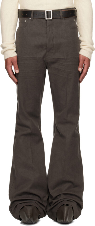 Rick Owens Brown Concordians Bolan Jeans