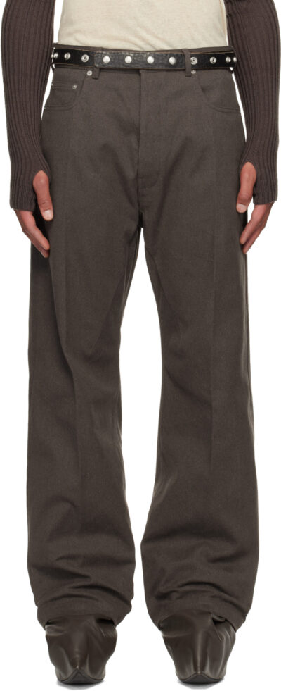 Rick Owens Brown Concordians Geth Jeans