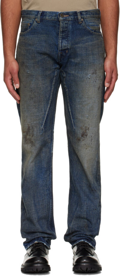 Rick Owens DRKSHDW Blue Concordians Kurdt Jeans