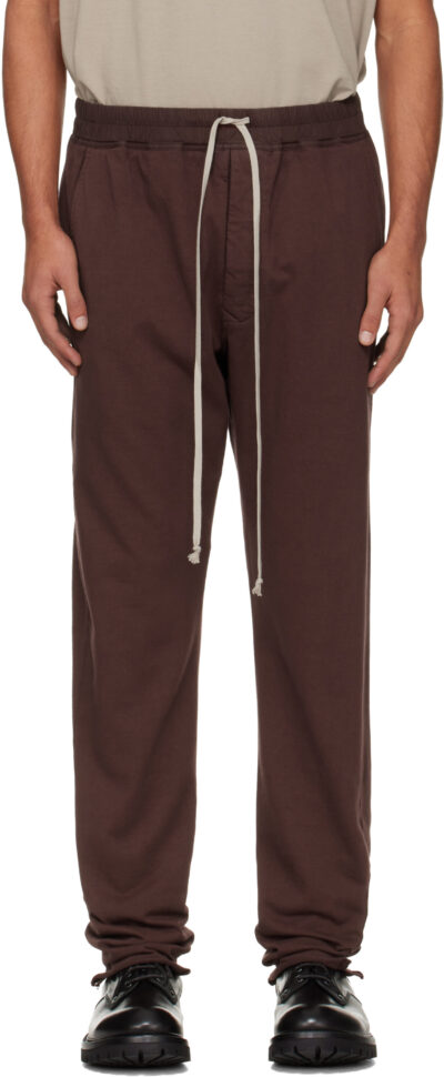 Rick Owens DRKSHDW Burgundy Concordians Berlin Drawstring Sweatpants