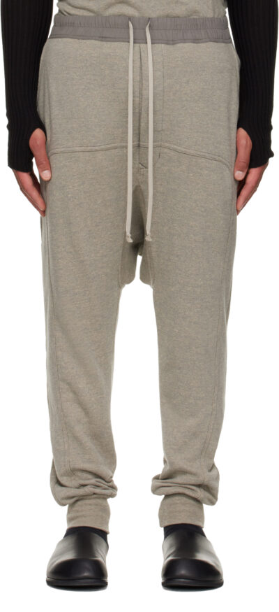 Rick Owens DRKSHDW Gray Concordians Drawstring Sweatpants