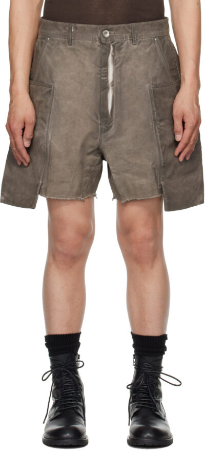 Rick Owens DRKSHDW Gray Hollywood Stefan Cargo Shorts
