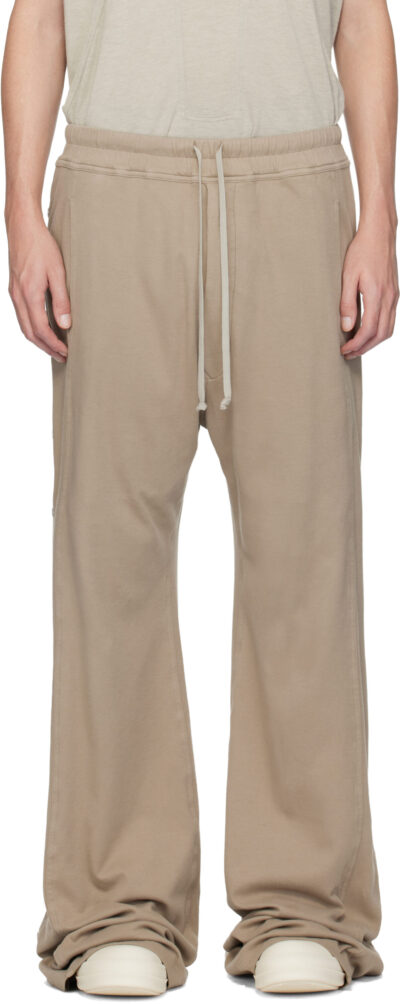 Rick Owens DRKSHDW Taupe Concordians Pusher Sweatpants