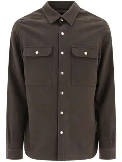 Rick Owens DRKSHDW buttoned shirt jacket - Grey