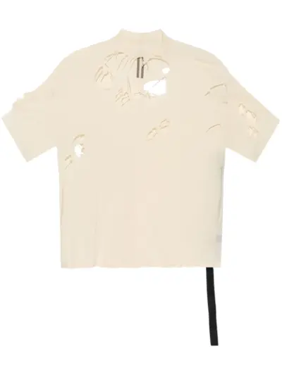 Rick Owens DRKSHDW distressed t-shirt - Neutrals