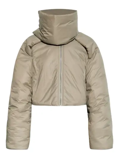 Rick Owens DRKSHDW high-neck zip-up jacket - Neutrals
