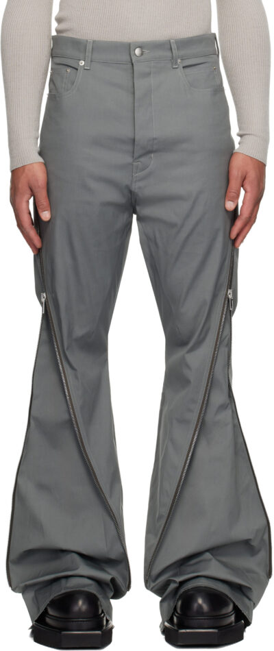 Rick Owens Gray Concordians Bolan Banana Trousers