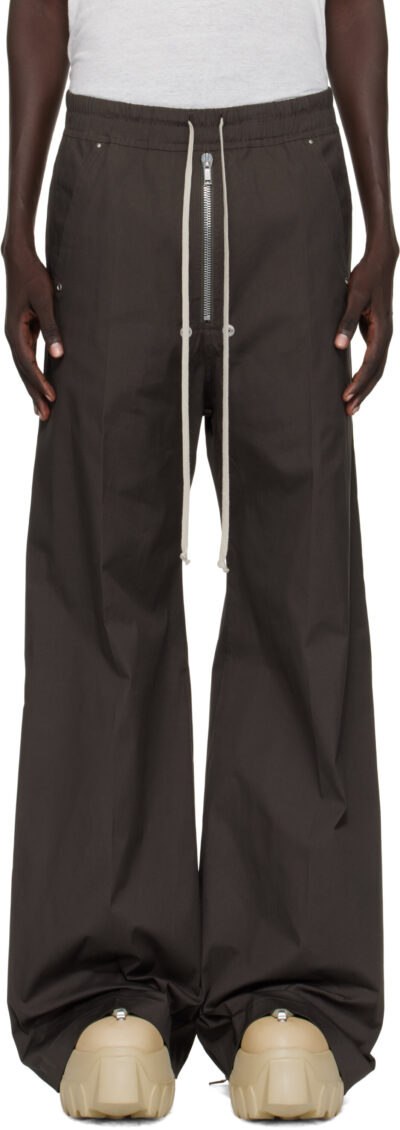 Rick Owens Gray Concordians Wide Bela Trousers