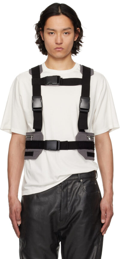 Rick Owens Gray Hollywood Harness Vest