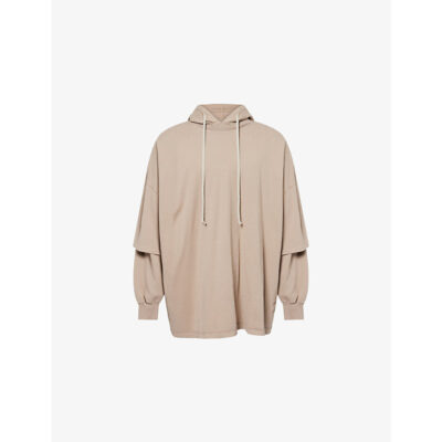 Rick Owens Mens Rick Owens Drkshdw Tommy Hustler Hooded Cotton-Jersey Hoody