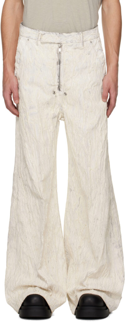 Rick Owens Off-White Concordians Tailored Wide Belas Jeans