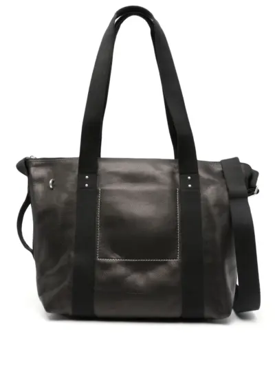 Rick Owens Trolley leather tote bag - Black