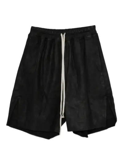 Rick Owens boxers drawstring split shorts - Black