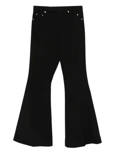 Rick Owens embellished flared trousers - Black